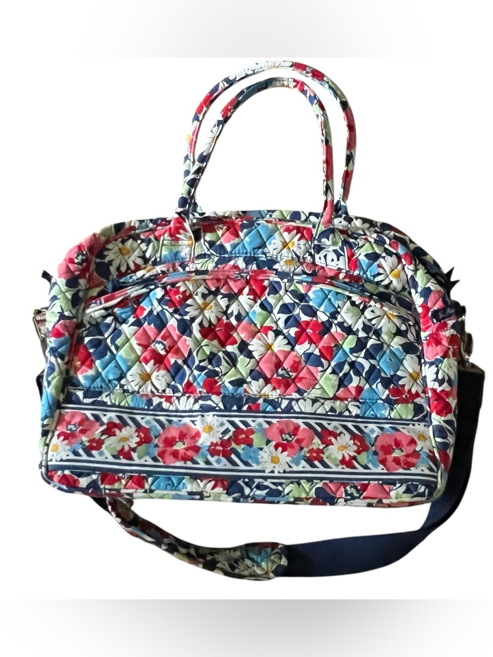 Vera Bradley Summer cottage Quilted Floral Laptop Tote bag